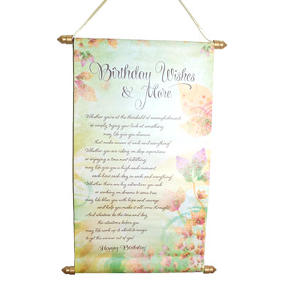 "Birthday Message Scroll -901-006 - Click here to View more details about this Product